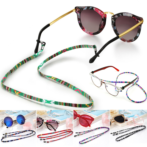 Practical Eyeglass Sunglasses Cotton Neck String Cord Retainer Strap Eyewear Lanyard Holder High-End Ethnic Rope Glasses Chain ► Photo 1/6