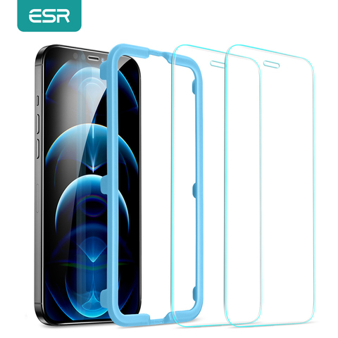 ESR for iPhone 12 Glass Screen Protector Full Cover Tempered Glass for iPhone 12 Mini 12pro 12 Pro Max Screen Protective Film ► Photo 1/6