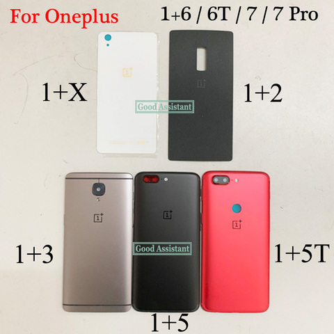 For Oneplus One plus 1+ X 2 3 3T 5 5T 6 6T 7 7 PRO Global Back Battery Cover Door Housing case Rear Glass Replace GM1913  GM1915 ► Photo 1/6
