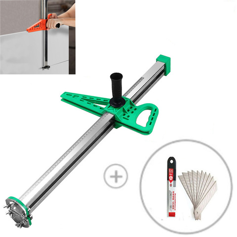 New Manual Gypsum Board Cutting tool Hand Push Drywall Cutting Artifact Tool Stainless Steel Woodworking Cutting board tools ► Photo 1/6