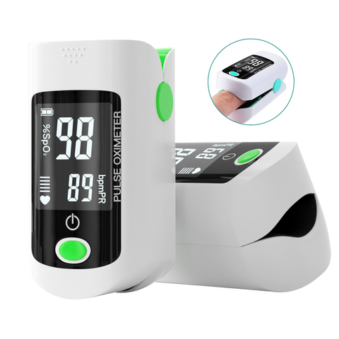 Finger Oximeter Digital Fingertip Pulse Oximeter Blood Oxygen Saturation Meter Finger SPO2 PR  Heart Rate Monitor Health Care ► Photo 1/6