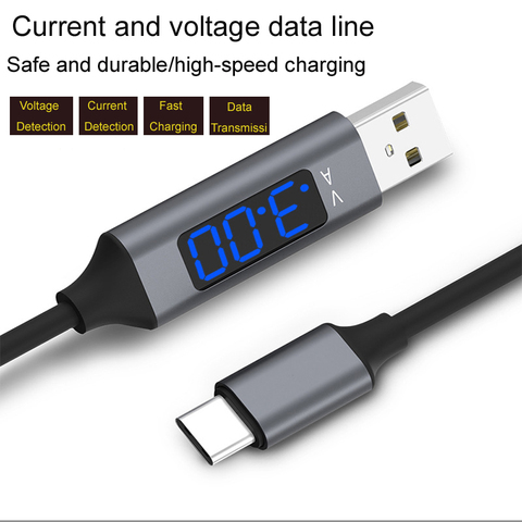 Intelligent digital display data line USB Cable For Apple, Tablet, Huawei, Xiaomi, Samsung and other devices ► Photo 1/6