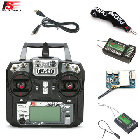 FLYSKY FS-i6X FS i6X 10CH 2.4GHz AFHDS 2A RC Transmitter With X6B iA6B A8S iA10B iA6 Receiver for RC FPV Racing Drone Retailbox ► Photo 1/6