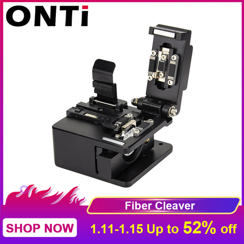 ONTi Fiber Cleaver Optical Fusion Cable Cutting Knife FTTH Single Mode Metal Fiber Optic Tools Cutter High Precision Cleaver ► Photo 1/5