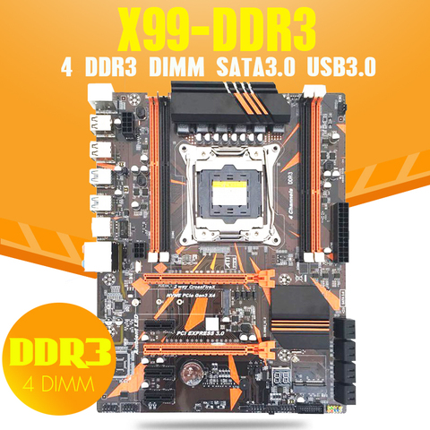 atermiter X99 LGA2011-V3 Professional 4 Channel DDR3 Desktop Computer Motherboard Module LGA2011-3  Support DDR3 RAM ► Photo 1/3