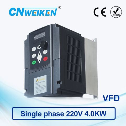 VFD Inverter 220V 4KW Frequency Converter  3P 220V Output CNC Spindle motor speed Control VFD Converter ► Photo 1/6