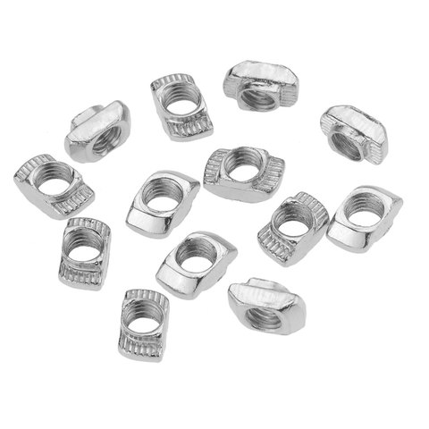 10/20/50/100pcs M3/M4/M5*10*6 for 20 Series Slot T-nut Sliding T Nut Hammer Drop In Nut Fasten Connector 2022 Aluminum Extrusion ► Photo 1/6