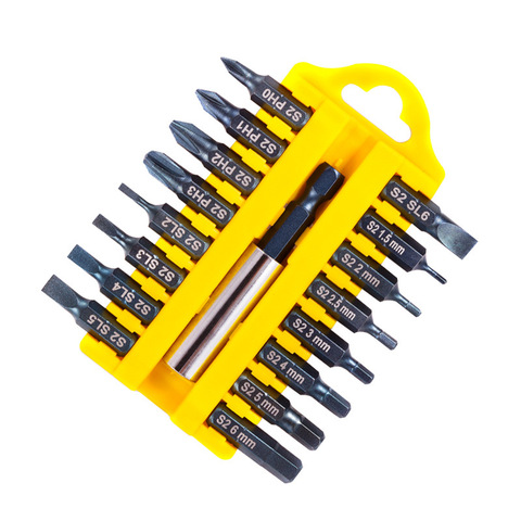 17Pcs Screwdriver Bits  Torx Hex Star Bit Set Magnetic Holder  Security Tamper Proof  Screwdriver Drill Bits ► Photo 1/6