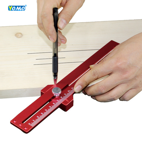 High-precision Scale Ruler Carpentry line Ruler  Woodworking Scribing Mark Line Gauge Carpenter Measuring Tool ► Photo 1/6