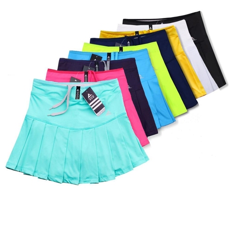 New Girls Tennis Skirts with Safety Shorts , Quick Dry Women Badminton Skirt , Female Tennis Skorts , Girl Sport Running Shorts ► Photo 1/6