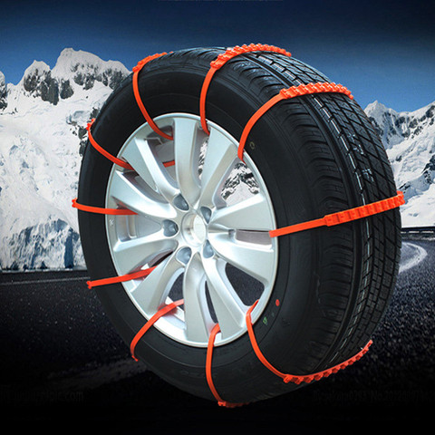 1pc Car Styling Universal Anti Slip Snow Chains Nylon For Car Truck Snow Mud Wheel Tyre Tire Cable Ties Car Snow Chains ► Photo 1/6
