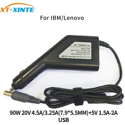 1x 90W 65W 45W 19V 20V Laptop Car Charger USB DC AC Portable Power Supply Adapter for IBM/Lenovo/Acer/HP/DELL/ASUS/SONYSamsung ► Photo 1/6