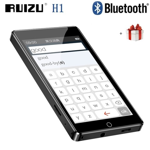 Newest RUIZU H1 Full Touch Screen MP3 Player 8GB Support Bluetooth FM Radio Recording E-book Video Player With Speaker ► Photo 1/1