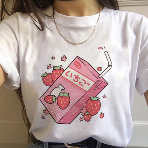 100% Cotton Kid's & Women's Screen Printed T Shirt Strawberry T Shirt