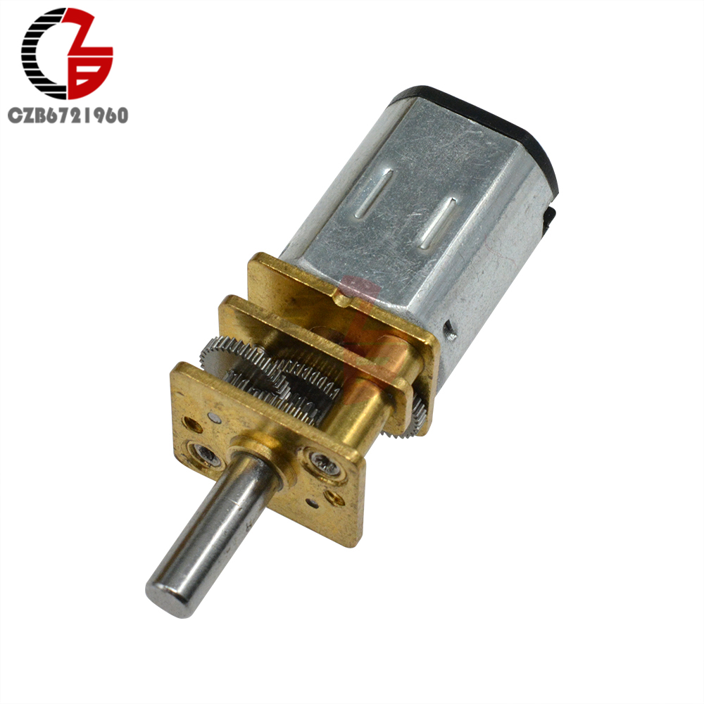 60RPM 12GA N20 6V 3mm Shaft Mini DC Geared Gear Box Motor for DIY Toy