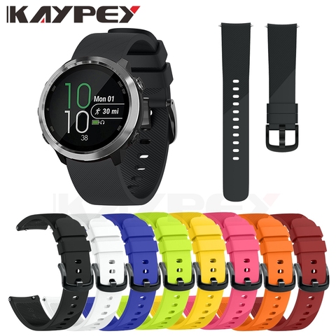 Colorful Soft Silicone Replacement Strap for Garmin vivoactive 3 vivomove3 HR Smart Wristband for GARMIN Forerunner 645 ► Photo 1/6