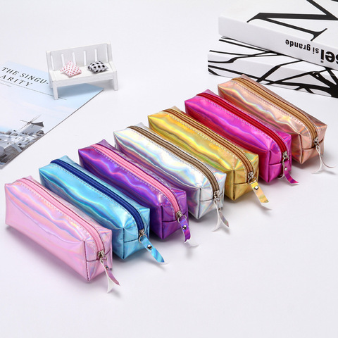 1PC Cool Pencil Case Super PU Laser Pencils Bags Camouflage military Stationery Pouch Office School Supplies ► Photo 1/5