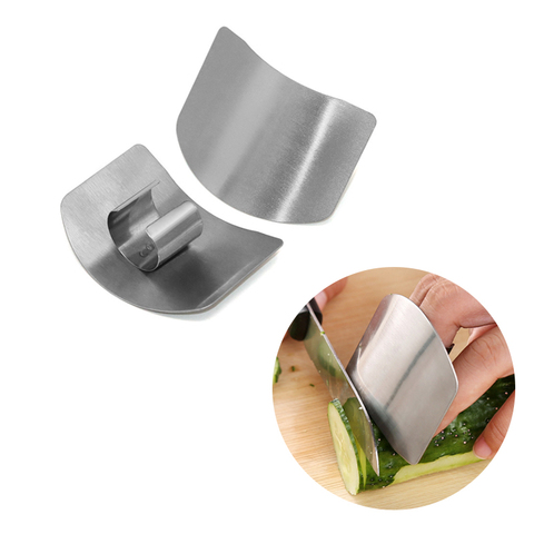 New 1/2 Fingers Guard Protect Stainless Steel Hand Protector Vegetable Cutting Knife Cut Finger Protection Kitchen Gadgets Tools ► Photo 1/6