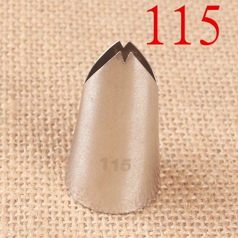 115# Leaves Cream Bean Paste Cake Decorating Mouth 304 Stainless Steel Baking DIY Tool Medium ► Photo 1/5