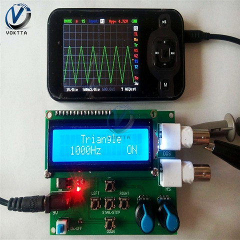 DDS Function Signal Generator Sine Square Sawdust Triangle Wave Generator 1602 Digital LCD Display Module ► Photo 1/6