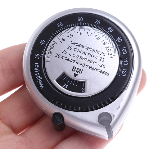 Body Mass Measuring Tape BMI Calculator - Fitness Weight Loss Muscle Fat Test New ► Photo 1/6