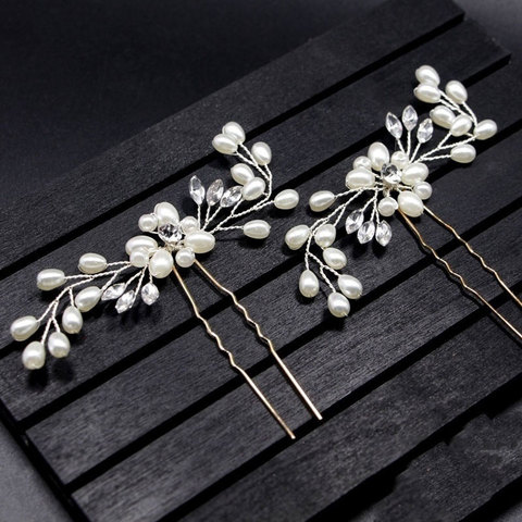 Elegant Vintage Metal Wire Pearl Flower Crystal Hair Pins Bridesmaid Clip  Side Tiaras Bridal Hair Accessories Wedding Jewelry - Price history &  Review, AliExpress Seller - ILOVEDIY Finding Store