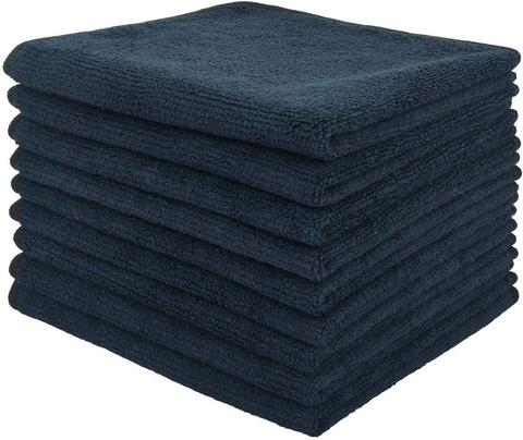 Sinland Microfiber Glass Cleaning Cloths Home Kitchen Rags All-Purpose Washcloths Non-Streak Lint Free 9 Pack 12inX12in Grey ► Photo 1/6