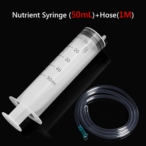 50ML Reusable Plastic Syringe Bubble Syringe Oil Syringe for Extracting Oil Agricultural E Fluid Brake Fluid with Hose 100 cm ► Photo 1/5