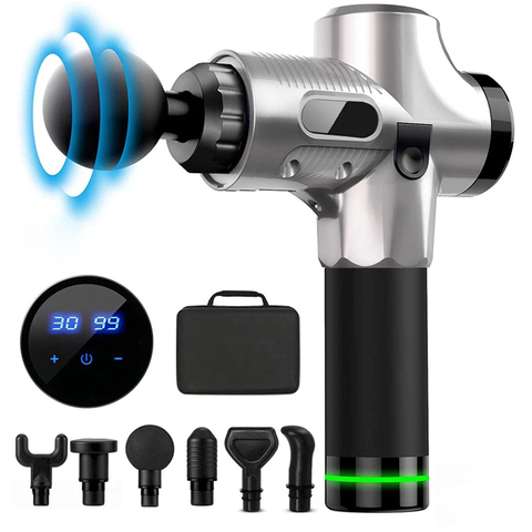 Massage Gun Body Tissue Muscle Massager Gun 30 Speed Gear Massager Deep  Fascia Gun ► Photo 1/6