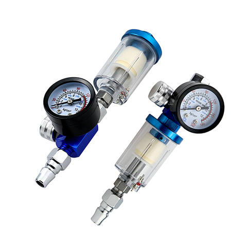 High Quality Spray Gun Air Regulator Gauge + In-line Water Trap Filter Tool + JP/EU/US Adapter Pneumatic Spray Gun Accessories ► Photo 1/6