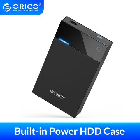 ORICO 3.5 Inch HDD Case Bulit-in Power 12V Portable SATA to USB 3.0 Hard Drive Enclosure Support 12TB HDD UASP For PC TV PS4 ► Photo 1/6