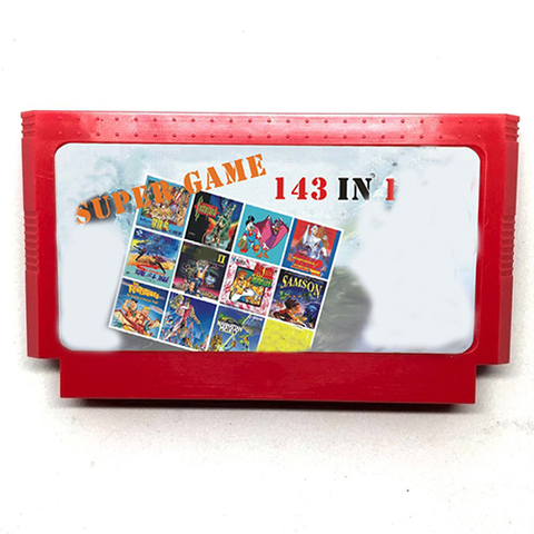 143 in 1 60 Pin Cartridge for 8 Bit Video Game Console with Earthbound Fantasy 1 2 3 Mega Man  Series little Samson ► Photo 1/1