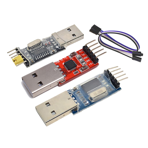 3pcs/lot =1PCS PL2303HX+1PCS CP2102+1PCS CH340G USB TO TTL for arduino PL2303 CP2102 5PIN USB to UART TTL Module ► Photo 1/4