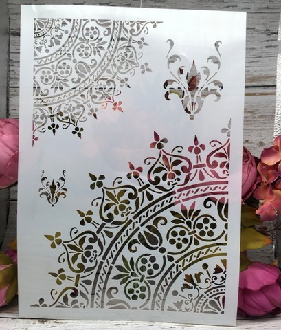 A4 Flower Half Circle DIY Layering Stencils Wall Painting Scrapbook Coloring Embossing Album Decorative Paper Card Template ► Photo 1/1