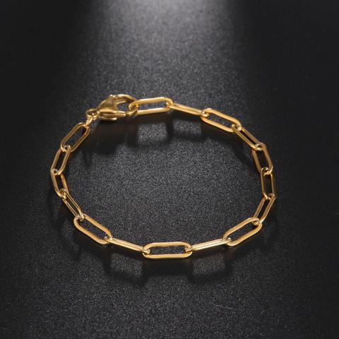 Skyrim Bracelet for Women Men Paper Clip Link Chain Trendy Stainless Steel Bracelets Wrist Bracelets Fashion Couple Jewelry ► Photo 1/6