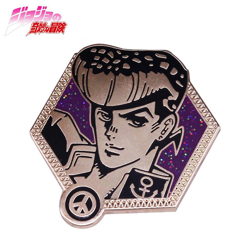 JoJo's Bizarre Adventure Brooch Glitter Enamel Pin JOJO Pin Badge ► Photo 1/4