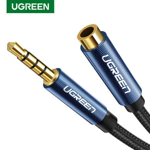 Ugreen Jack 3.5 mm Audio Extension Cable for Huawei P20 lite Stereo 3.5mm Jack Aux Cable for Headphones Xiaomi Redmi 5 plus PC ► Photo 1/6