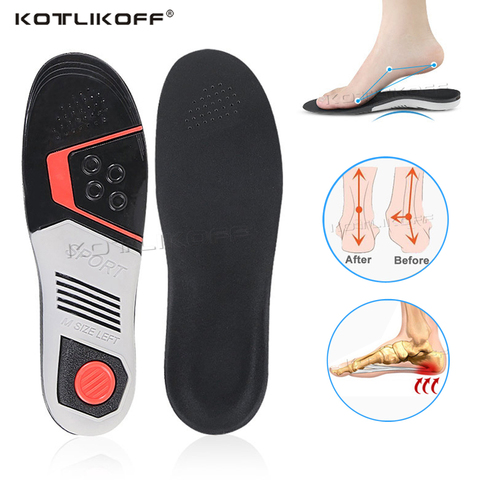 Running Sport Insoles Orthopedic Insoles Shock Absorbant Pads Sole Pad for Shoes insert Foot Care for Plantar Fasciitis ► Photo 1/6