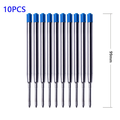 10Pcs 9.8cm Replaceable Metal Pen Refills 0.7mm Special Office Business Ballpoint Pen Refill Rods for Writing Office Stationery ► Photo 1/6