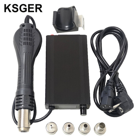 KSGER Hot Air Gun Iron Station DIY OLED T12 Handle Adjustable Electric Nozzle Stand Dryer Welding Tools Heating Elements Solder ► Photo 1/6