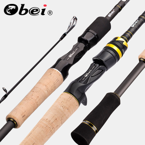 Obei Elf 1.68m 2.1m 2.4 Casting Spinning Fishing Rod Travel Ultra Light Street Fishing Boat Lure Two Tips 5-50g M/ML/MH Fast Rod ► Photo 1/6