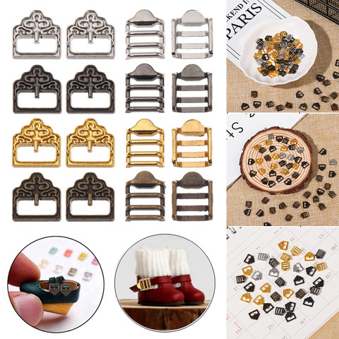 20pcs 5.5mm/6.5mm Mini Tri-glide Pattern Belt Buckle Doll Bags Buckles DIY Doll Buttons Shoes Clothes Accessories Baby Gift ► Photo 1/6