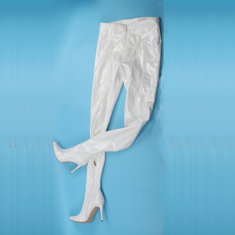 Arden Furtado Spring And autumn Fashion Women's Shoes Pointed Toe Stilettos Heels  Sexy Elegant pure color Women's pants Boots ► Photo 1/6