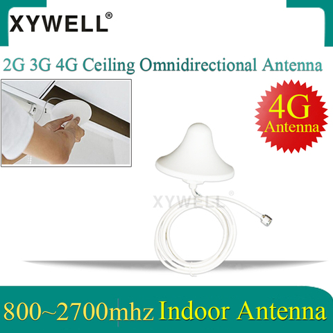 2G 3G 4G LTE Omni Indoor Antenna Celling internal Antenna For Cell Phone Signal GSM Booster 3G Repeater with 0.3 / 2M Cable ► Photo 1/6