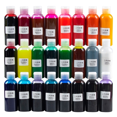 Large Bottle 80g Resin Pigment Kit Transparent Epoxy Resin Coloring Dye Pigment Colorant Dye Fading Resistance Pigment ► Photo 1/6