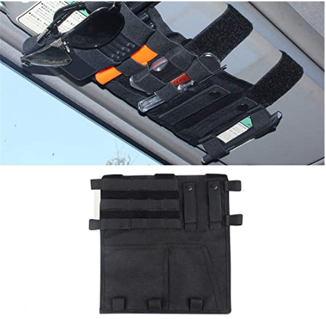 Car Sun Visor Organizer Storage Bag for Jeep TJ JK JL SUV MPV TRUCK Universal for Suzuki Jimny 2022 Car Interior Accessory ► Photo 1/6