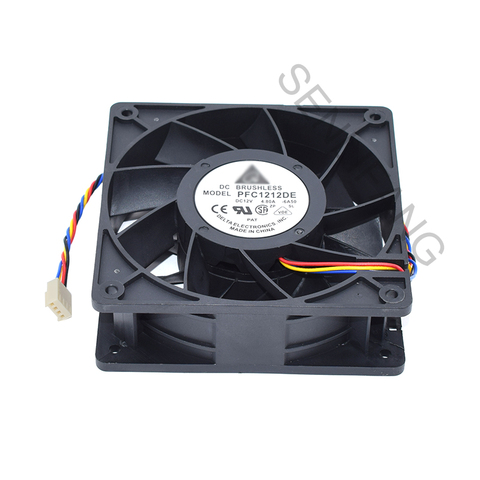 Brand new for DELTA PFC1212DE 4.80A 120*120*38 mm cooling fan ► Photo 1/2
