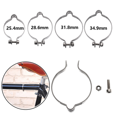 1 PC Stainless Steel Bicycle Brake Line Clamp Cable Clip Cycling Pipe Buckle Wire Fixed Ring Cable Organization Bike Parts ► Photo 1/6