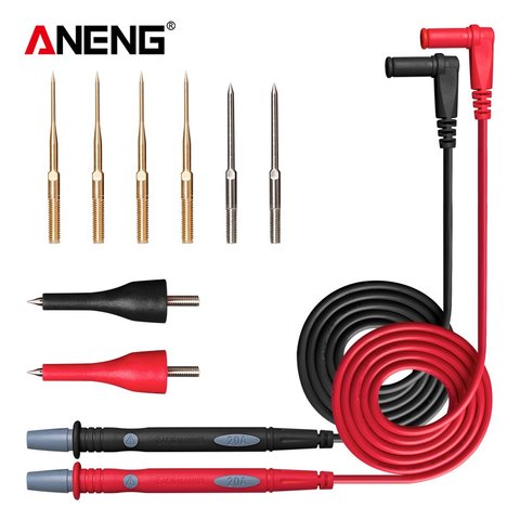 PT1010 1000V 20A Multimeter Needle Point Probe Test Leads Pin Tip Wire Pen Cable Line for ANENG Digital Multimeterss ► Photo 1/6