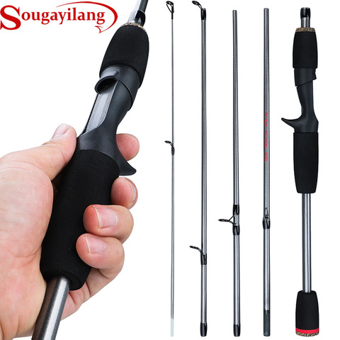 Sougayilang Lure Fishing Rod 5 Section Portable Travel Fishing Rod EVA Handle Spinning/Casting Fishing Pole Fishing Tackle Pesca ► Photo 1/1